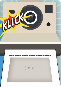 31606 Grußkarte Fun-Cut Polaroid